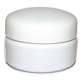 Unbranded 500 Frasco Tarro Pomadero 20 Ml Gr Estético Plástico Blanco