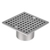 Annde 4-1/4 Square Floor Shower Drain, Shower Drain Base for