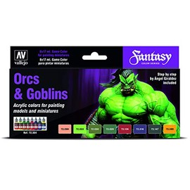 Vallejo Game Color Special Set 72304 Orcs & Goblins (8) by Angel Giraldez
