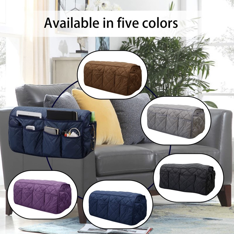 Armchair Caddy,Non Slip Recliner Organizer,Waterproof Sofa Armrest Organizer, Remote Control