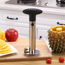 Pineapple Corer and Slicer Tool Pineapple Cutter with Sharp Serrated Tips Easy to Use & Clean Stainless Steel Core Remover for Pineapple Premium
