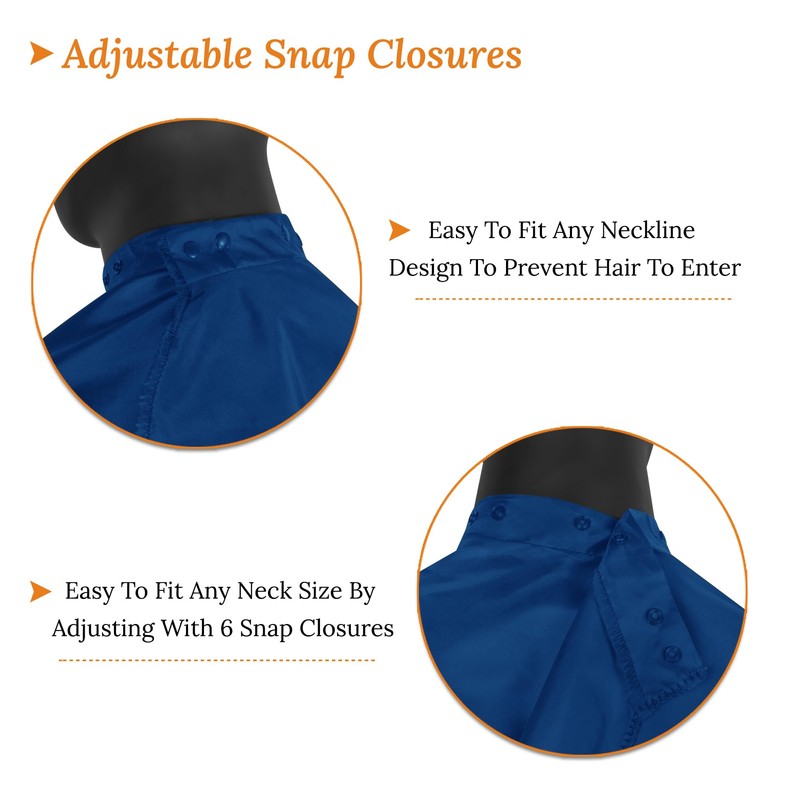 aashta® Blue Cape, Haircut Cape, Full Length Haircut Cape, 125