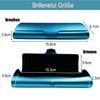 Eyglajdd Lightweight Aluminium Glasses Case for Men and Women, blue