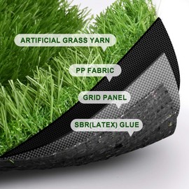 Yescom Artificial Grass Rug Paver Turf Strip Fake Carpet Synthetic Lawn 33'x1'(33 Sq.Ft) 1.38" Pile Height for Landscape Walkway