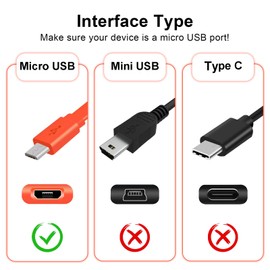 Micro USB Cable for JBL Speaker Compatible with JBL Charge 3, Charge 2, Flip 4, Pulse 2, Flip 2, Flip 3, Pulse, Go, Clip Plus, Clip, Charge 2 Plus Speaker, Micro USB Cord, 3.3ft