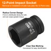 sourcing map 3/4-Inch Drive 12 Point Impact Socket 31mm Metric