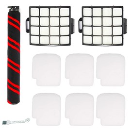 YOKYON Brushroll & Foam Felt Filters Replacement Compatible with Shark Stratos Upright Vacuum with DuoClean PowerFins AZ3002 & AZ3000W AZ3000