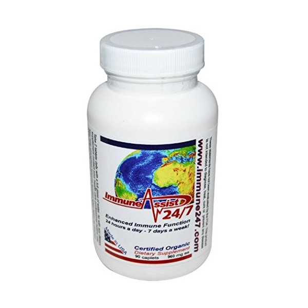 Aloha Medicinals – Immune Assist 24/7, Organic Mushroom Supplement, Immune Support Supplement, 90 Tablets Each, Pack of 1