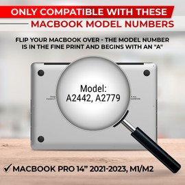 SightPro Magnetic Privacy Screen for MacBook Pro 14 Inch (2021, 2022, 2023, M1, M2, Pro, Max) Removable Laptop Privacy Filter Shield and Anti-Glare Protector