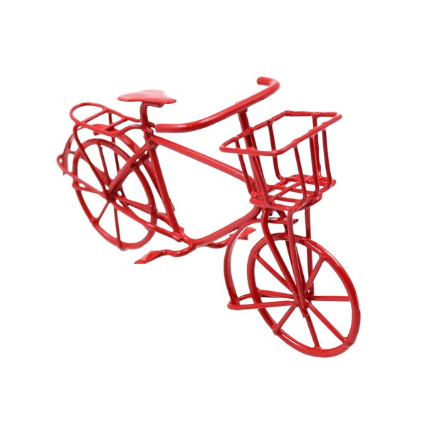 Sarini Dollhouse Mini Metal Bicycle Model Exquisite Mini Bicycle Dollhouse