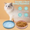 Apatal Silicone Cat Food Bowl Shallow Dishes 5.9in Wide Cats