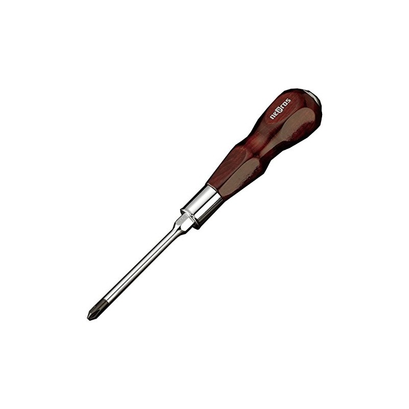 Nepros Wooden Grip Screwdriver (Cross)
