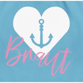 Shirtracer JGA Stag Night Women Bride Anchor Gym Bag and Cloth Bag Made of Cotton - Blue -