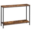 HOOBRO Console Table, 47.2" Narrow Entryway Table, Industrial Sofa Table