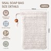 HonGien 2 pcs Sisal Soap Bag Natural Organic Sisal Soap