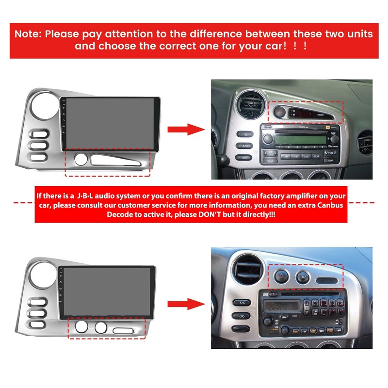 for Toyota Corolla Matrix for Pontiac Vibe 2003-2008 Android Navigation