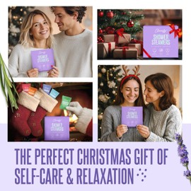 Cleverfy Shower Steamers Aromatherapy – Stocking Stuffers for Teen Girls, Women and Wife – Christmas Gifts for Teens and Women – White Elephant Gifts for Adults – 6 Tablets