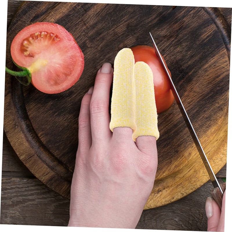 BIUDECO 10pcs Cut Resistant Finger Sleeves Anti-Cut Thumb Covers for