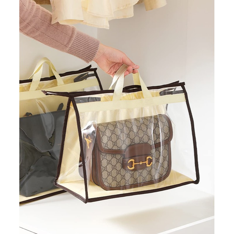 CINPIUK Clear Handbag Storage Bags Purse Organizer for Closet, Zipper
