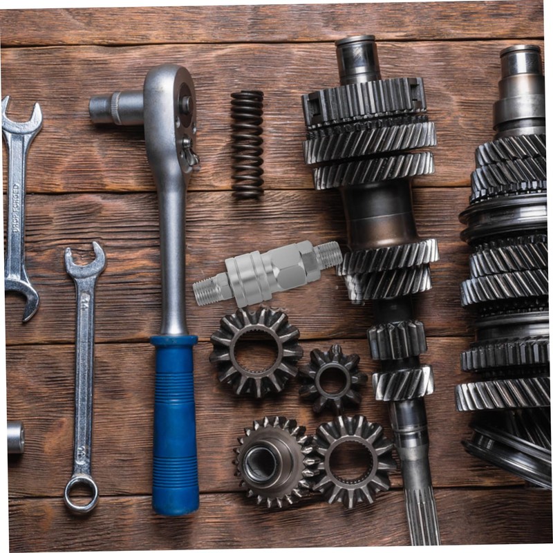 Operitacx Multi-Purpose Hydraulics Quick Connectors Steel Self-Locking Compact for Vehicle