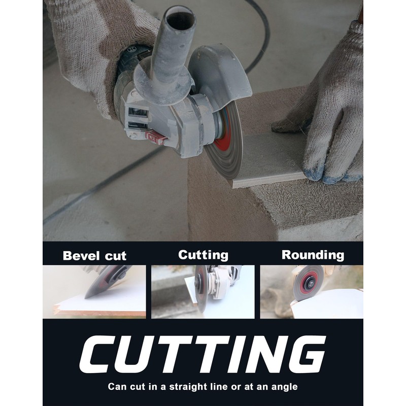 Solidure 2Pack - Diamond Porcelain Saw Blade, 4.5" Tile Blade