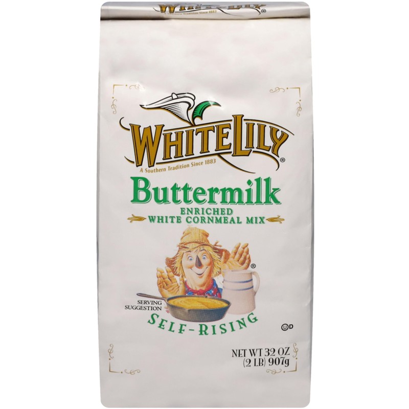 White Lily Self-Rising Buttermilk Corn Meal, 2 lb Bag (Pack