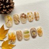 30Pcs Short Press on Nails Square Fall Fake Nails Thanksgiving