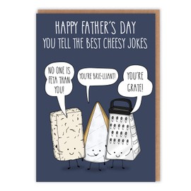 Funny Father's Day Card - Cheesy Jokes Pun Card for Father's Day - The Perfect Card for Dads with a Knack for Hilarious Dad Jokes