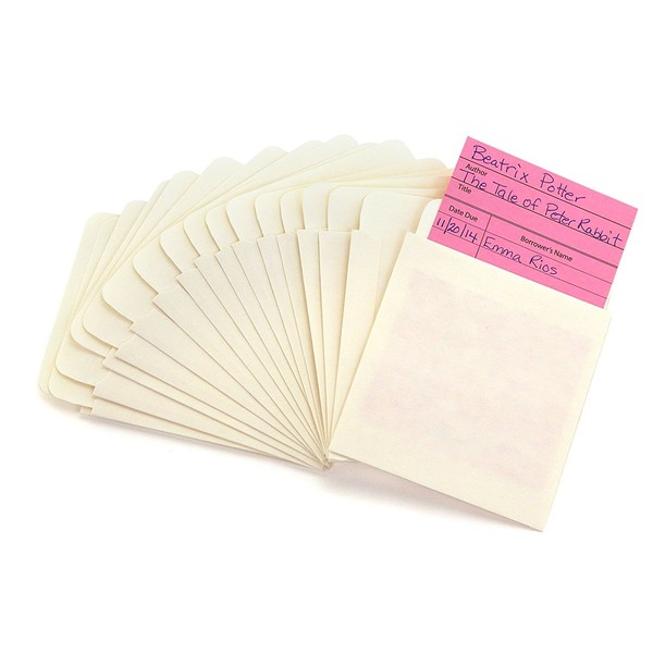 Hygloss Products Manila Library Pockets – Pocket Envelopes Made in the USA – 4.5 x 3.5 Inches, 500 Pack