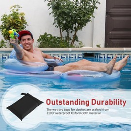 2piezas Bolsas Húmedas - 28 * 40cm Bolsa Para Ropa Mojada,Bolsa Impermeable Natacion,Bolsa Para Guardar Ropa Mojada Natacion,Bolsa Impermeable Para Ropa Mojada De Reutilizable Con Cremallera