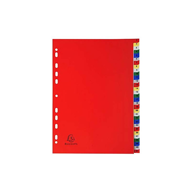 Exacompta - Ref 93E - PP Printed Indices - For