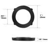 Joywayus Black Heavy Duty Rubber Washers with Self Locking Tabs
