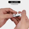 HANTEKAS Travel Manicure Set Professional Nail Clipper Kit-5 Pieces Stainless