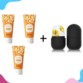 Natural Orange Peel Gel - Gentle Exfoliation for Face & Body - 50g:_Cooling & Hydrating Set-2