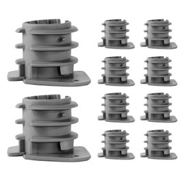 Highcraft PXINS034-10 3/4 in. PEX Insulator Cap, Isolates Pipe from Wood Framing, Hard Plastic (10 Pack), Gray