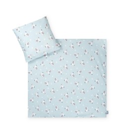 Julius Zöllner Jersey Bed Linen Snail Size 80 x 80 cm and 35 x 40 cm Baby Bedding Tested for Harmful Substances