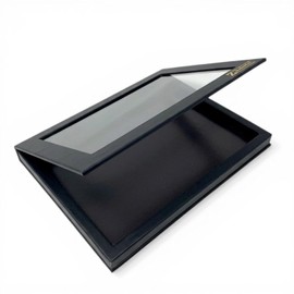 Z Palette Paleta de maquillaje magnética vacía de color negro profundo extra grande con ventana transparente