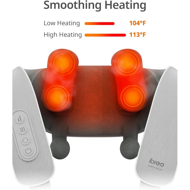 Neck S Shiatsu Neck and Shoulder Massager with Heat, Black