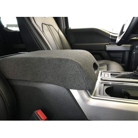 Car Console Covers Plus Made in USA Designed for Ford Expedition 2018-2024 Fleece Auto Armrest Center Console Cover Protector Dark Gray