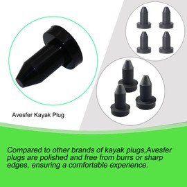 Avesfer Kayak Drain Plug (1/2 inch Diameter) Rubber Scupper Plugs Kits Drain Holes Stopper Bung for Sundolphin Pelican Kayaks Most Fishing Boats Aruba 8 SS, Aruba 10, Bali 8, Excursion 10 (16)
