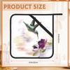 2 Pack Groovy Hummingbird Flowers Pot Holders for Kitchen Heat