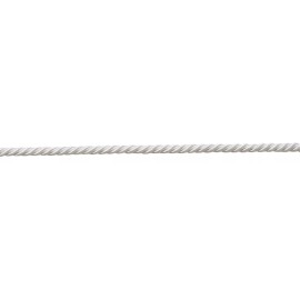 DÉCOPRO Bright White 3/16" Decorative Rope Cord First Snow [16 Yards]