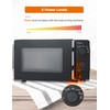 Commercial Chef 0.6 Cu. Ft. Countertop Microwave Oven, Mechanical Dial
