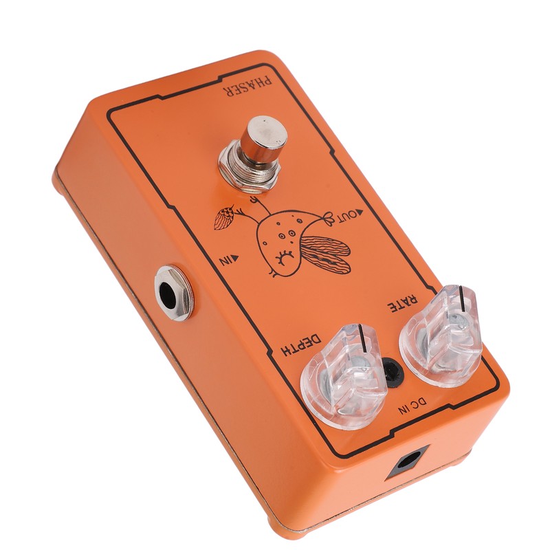 Phase Effect Metal Rate Depth Knobs Guitar Monoblock Phaser Pedal