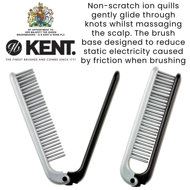 Kent For Men Travel Size Folding Styler Hair Brush