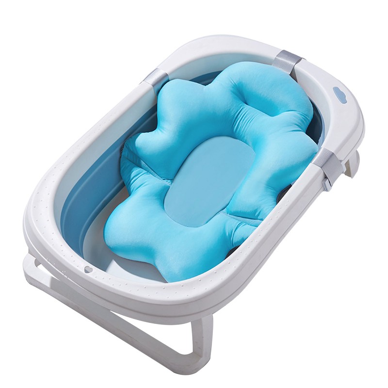 Baby Bath Cushion Pad Adjusted Mesh Support Baby Bath Floating