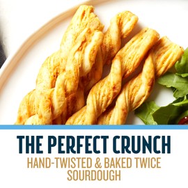 John Wm. Macy's CheeseSticks, Natural Crunchy Cheese and Sourdough Twists in Original Cheddar, 4 Ounce Box, 12 Count.