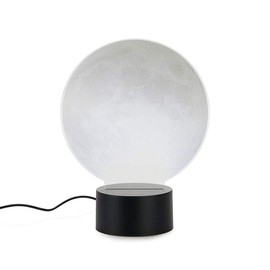 balvi Table Lamp Moon Colour Silver Decorative and Original Table or Desk Lamp with Moon Fo