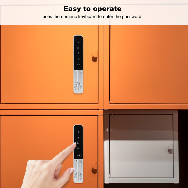 Zinc Alloy Electronic Smart Password Lock Touch Keypad with Flat