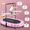 Unbranded Foldable Trampoline, Mini Rebounder Trampoline with Adjustable Handle, Exercise~